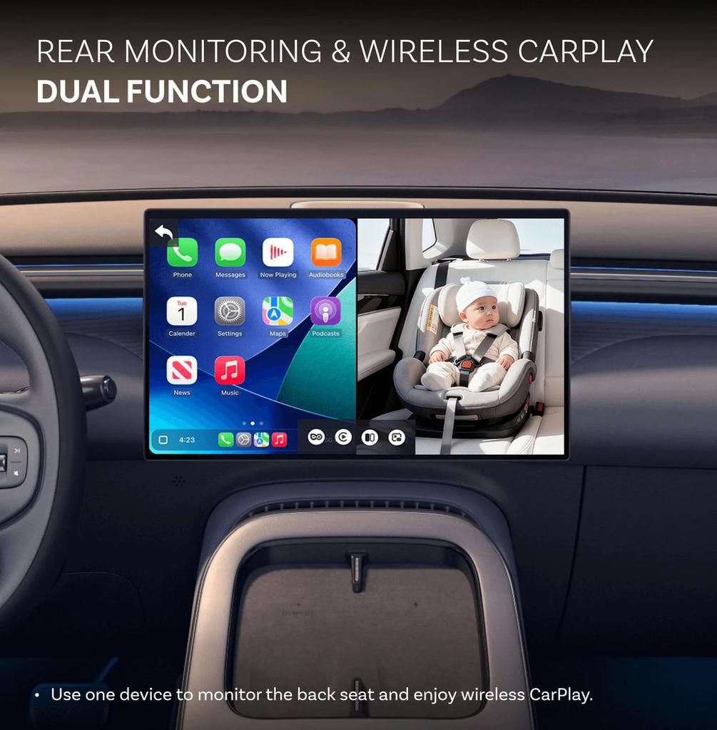 Адаптер Ottocast Cabin Care Проводной к Беспроводному CarPlay Автомобильная HD-камера для Малышей Детей