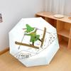 Snufkin Moomin , automatic folding umbrella, portable and foldable design, 8 ribs, a Christmas or birthday gift.