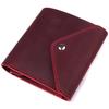 Stylish Wallet for Women Made of Matte Genuine Leather GRANDE PELLE Wallet 16812 Burgundy