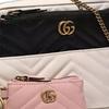 Gucci Gold Logo Chain Multi-Functional Leather Three-In-One Shoulder Crossbody Bag Mini Women bags White Black Pink 699758-UM8LT-8316