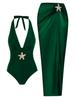 Swimsuit Women's 1011 European and American one-piece retro swimsuit KKamika Bikini two-piece set