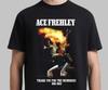 Ace Frehley 1951-2025 Фирменная футболка унисекс 'Спасибо за воспоминания' GIFL