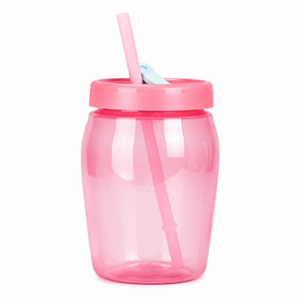 with Straw Sippy Tumbler Plastic Coffee Cup Durable Double Drinking Cup Home Office