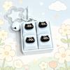 Compact Size Stress Relief Keychain Clickable Buttons Interactive Keyboard Toy  Students