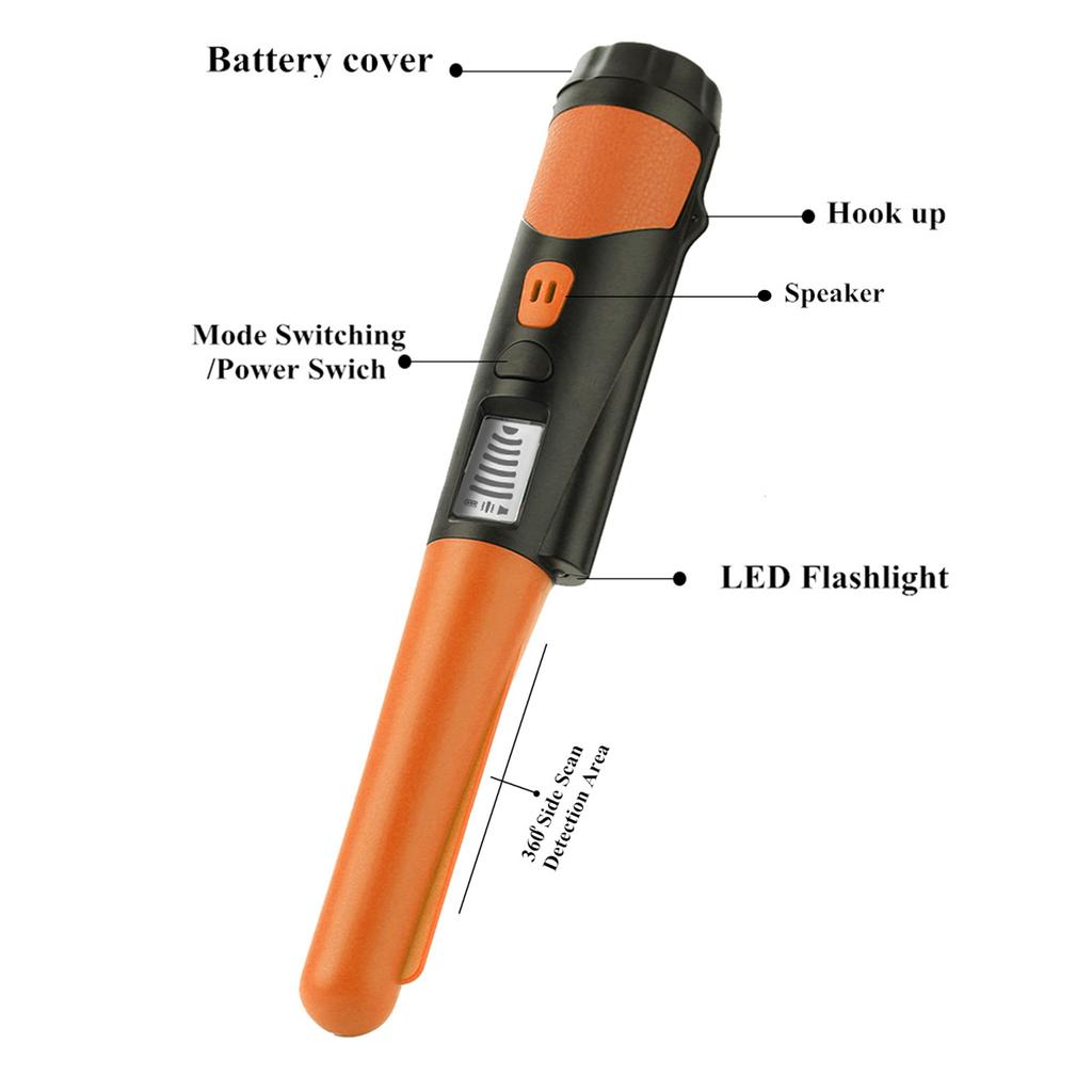 Металлоискатель, портативный высокочувствительный металлоискатель, светодиодный индикатор с одной кнопкой, детектор золота с