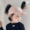 Fashion High Ponytail Kids Boy Girl Sun Hats Quick Drying Baseball Caps Adjustable Travel Caps Children Peaked Hats With Hole