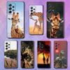 Animal Giraffe Cute Case For Samsung S22,S21,S9,S25,S24,S23,Ultra,FE,S20,S10,Plus,Lite,Soft Silicone Black