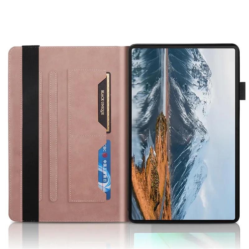 For Honor Pad X8a Tablet Case PU Leather Card Slot Soft TPU Tree Cat Funda For Honor Pad X8A Cover 11.0 inch 2024 Caqa + Stylus