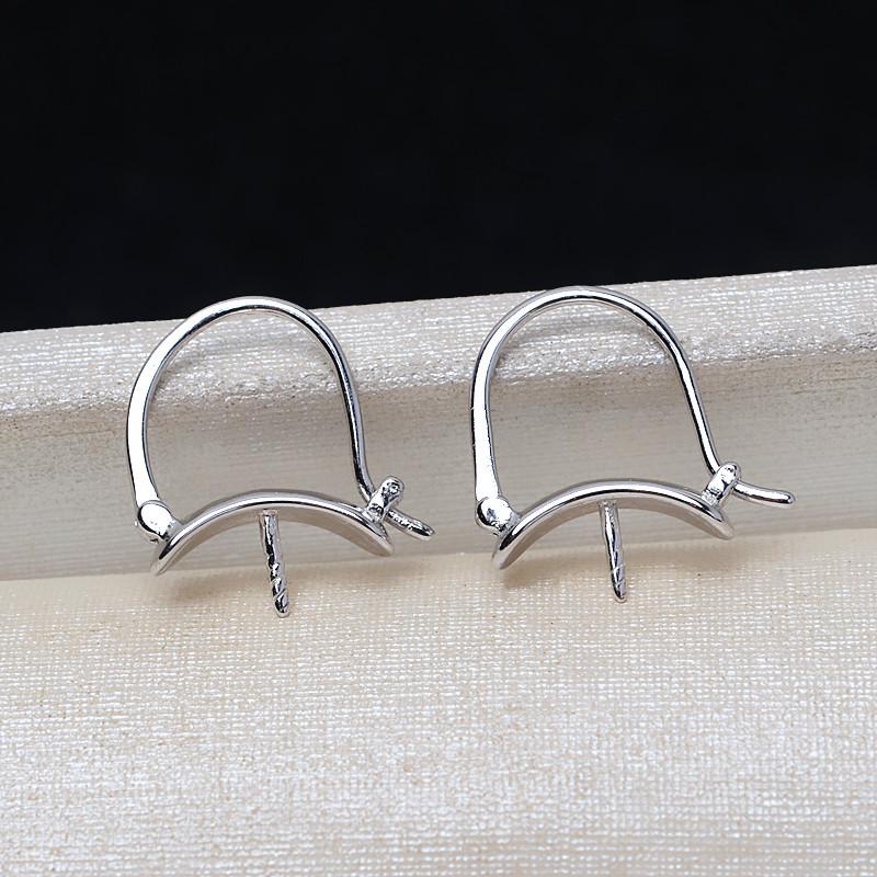Серьги DIY из серебра S925 с 12-миллиметровым держателем жемчуга Dong Qing 3842