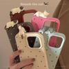 Милый 3D-дизайн лежащего кота для IPhone 17 и Apple 15 Pro Max, Простой модный чехол для телефона в горошек