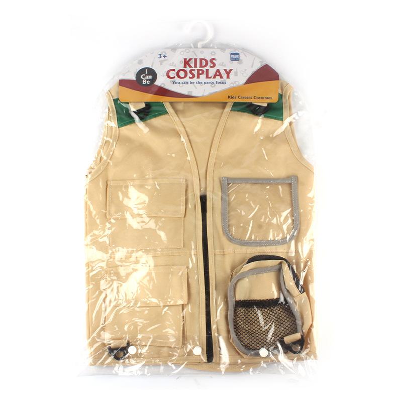 Children's Play-house Toy Outdoor Adventure Cosplay Role Play Explorer Vest Suit