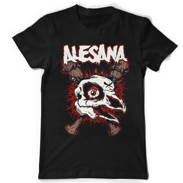 Новая футболка Alesana Damaged Birdskull Подарок для фанатов Унисекс S-5XL Футболка Унисекс Футболка