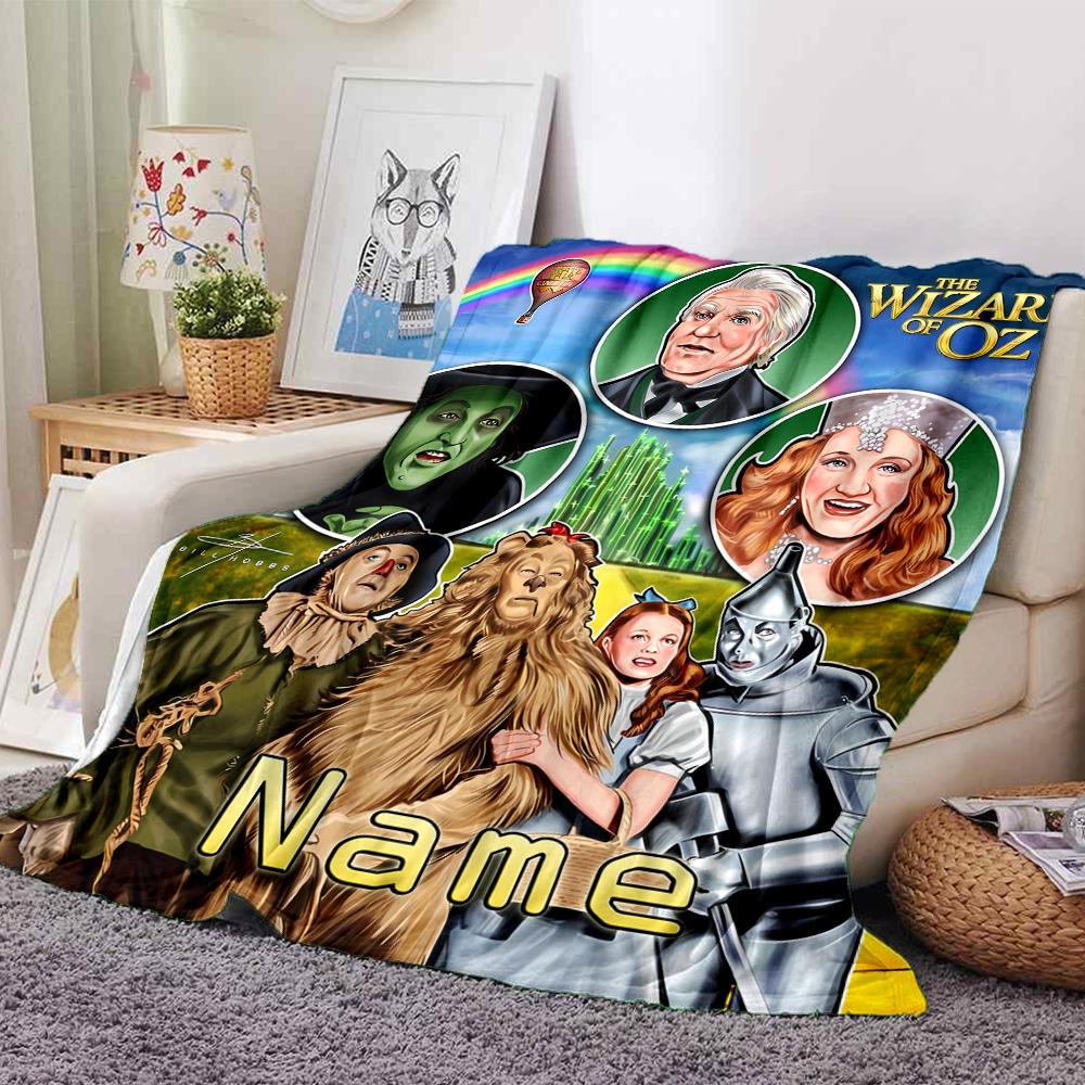 Customiz Name Personality The Wizard of Oz Blanket Soft &Warm Sofa Office Bed Travel Lunch Break Blanket, Gift Suitable All Seasons