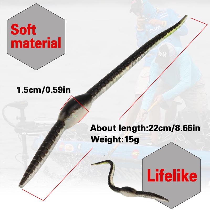 Рыбаловная приманка реалистичная Червь 22 см