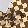 Large 3.75' Luxury Staunton Wooden Chess Set with 2 Extra Queens & Velvet Bags