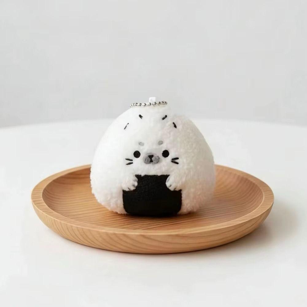 Rice and Vegetable Seal Doll Pendant Bag Charms Seal Plush Key Ring  Women Girls