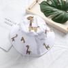 Cartoon Giraffe Baby Hat Bucket Cap Summer Kids Casual Sun Hat Cotton Children Panama Caps