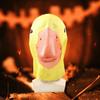 Удобная латексная маска-утка для косплея, многоцелевая, аксессуар для Хэллоуина, костюмированных вечеринок и тематических мероприятий