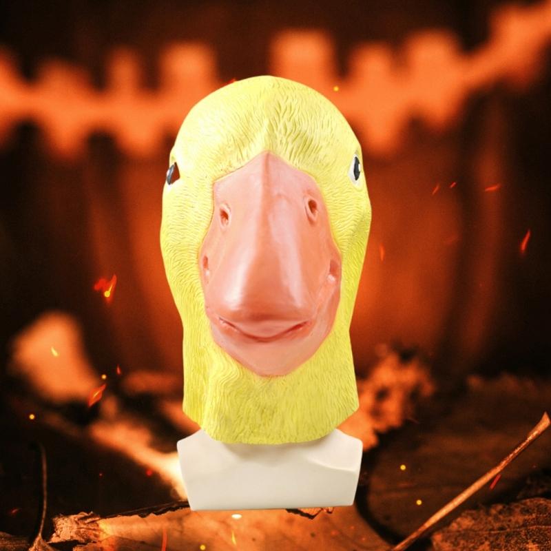 Удобная латексная маска-утка для косплея, многоцелевая, аксессуар для Хэллоуина, костюмированных вечеринок и тематических мероприятий