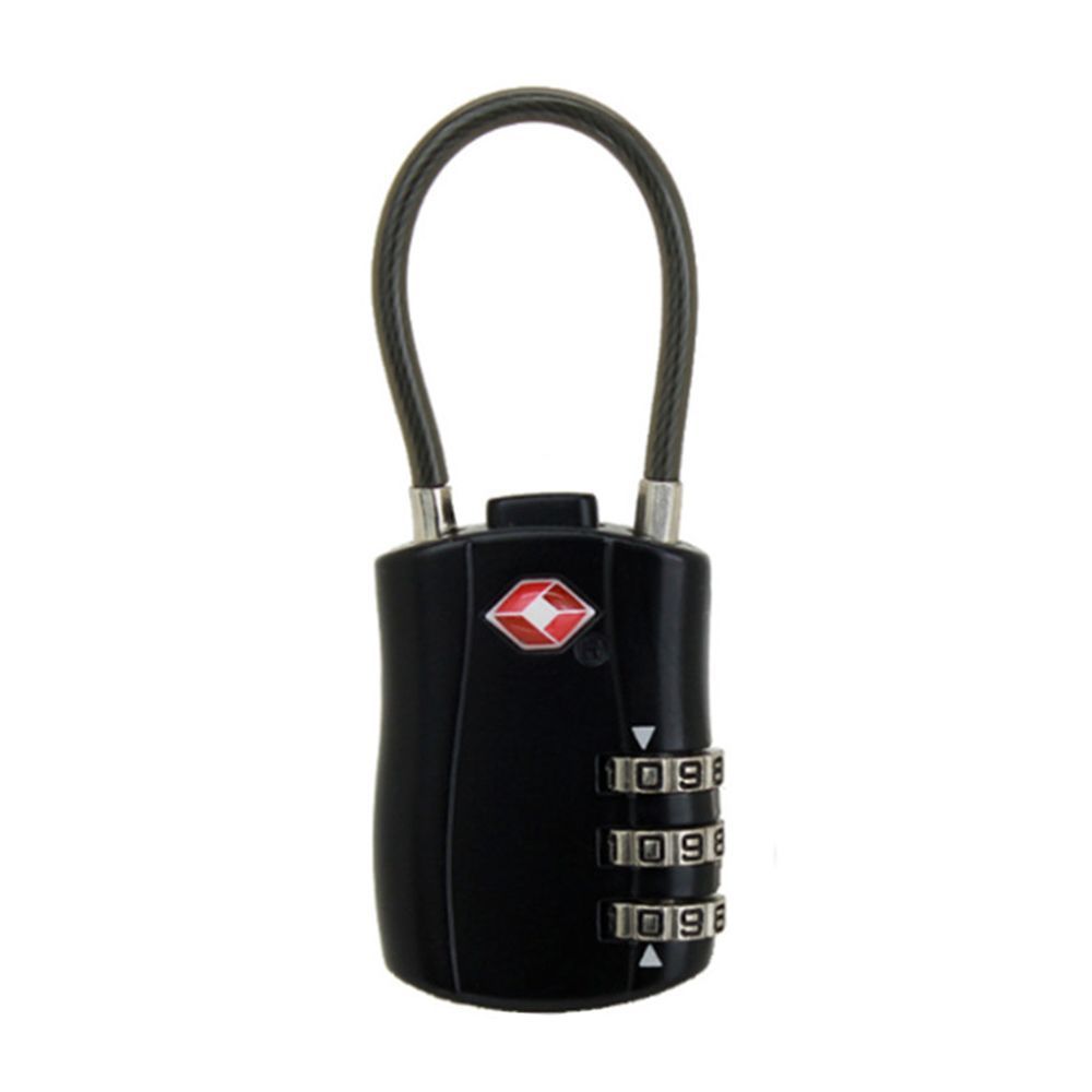 Lock Portable Padlock with Steel Cable Customs Code Lock Smart Combination Lock TSA Customs Lock