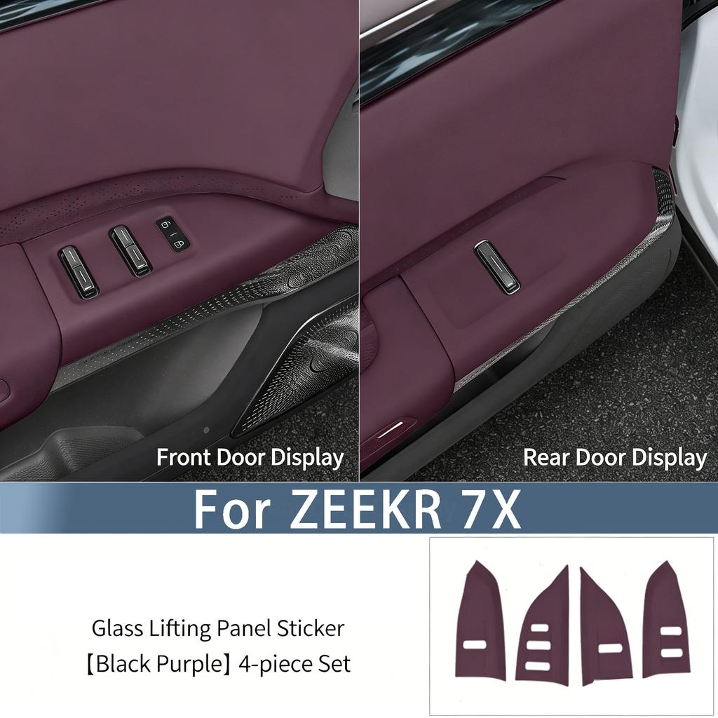 For NEW ZEEKR 7X 2025-2026 Door Window Glass Switch Protection Sticker, Button Sticker, Interior for Automotive Use