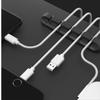7-отверстийный кабельный органайзер USB-кабель фиксированный концентратор самоклеящийся шнур питания фиксированный зажим устройство для сматывания наушников