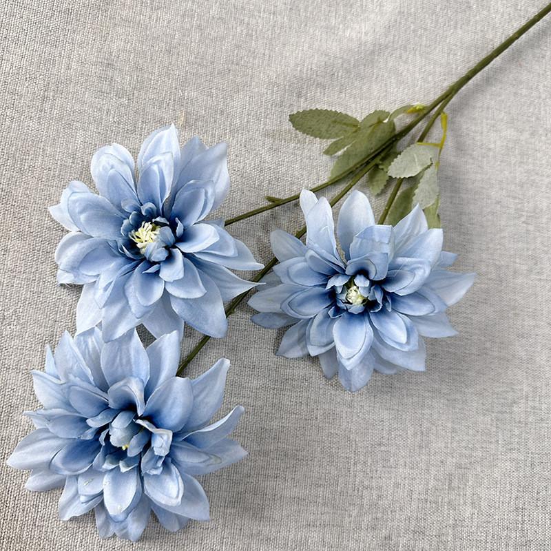 Luxurious Threehead Hydrangea Artificial Plant For Interior Design With Vibrant Colors Suitable For Wedding And Photography Use