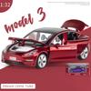 1:32 Масштабная модель 3, литой автомобиль из сплава, игрушечный автомобиль с откатным механизмом, звуком и светом для детей, взрослых, подарочная коллекция