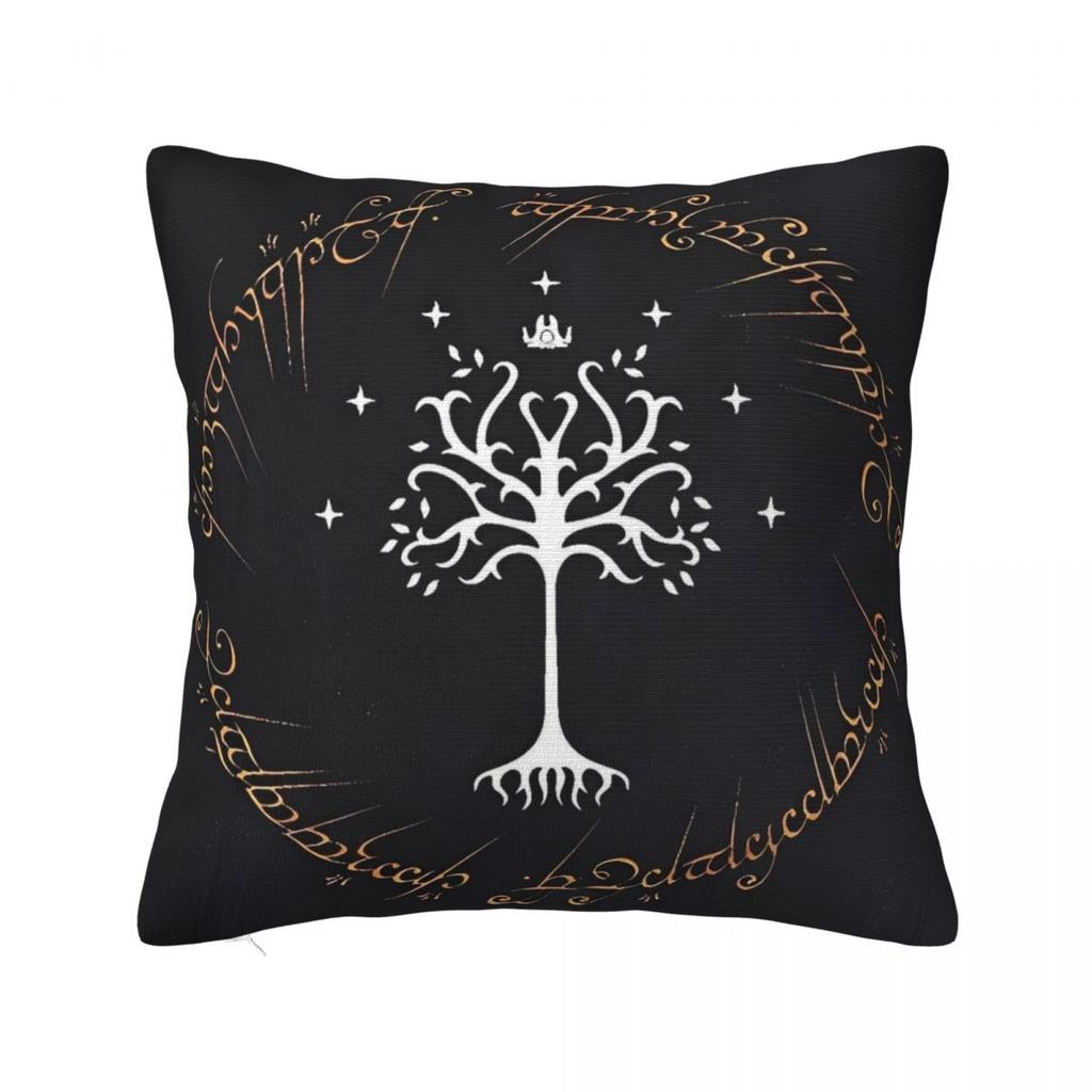 L-Lords Of The R-Rings Middle Earth Pillow Cover Cushion Cover Soft Pillow Case Retro Trend Pillowcases For Sofa Home Decoration