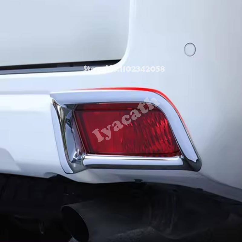 Для Toyota Land Cruiser Prado FJ150 FJ 150 2018- Хромированные ABS накладки на рамку передней и задней противотуманных фар Автоаксессуары