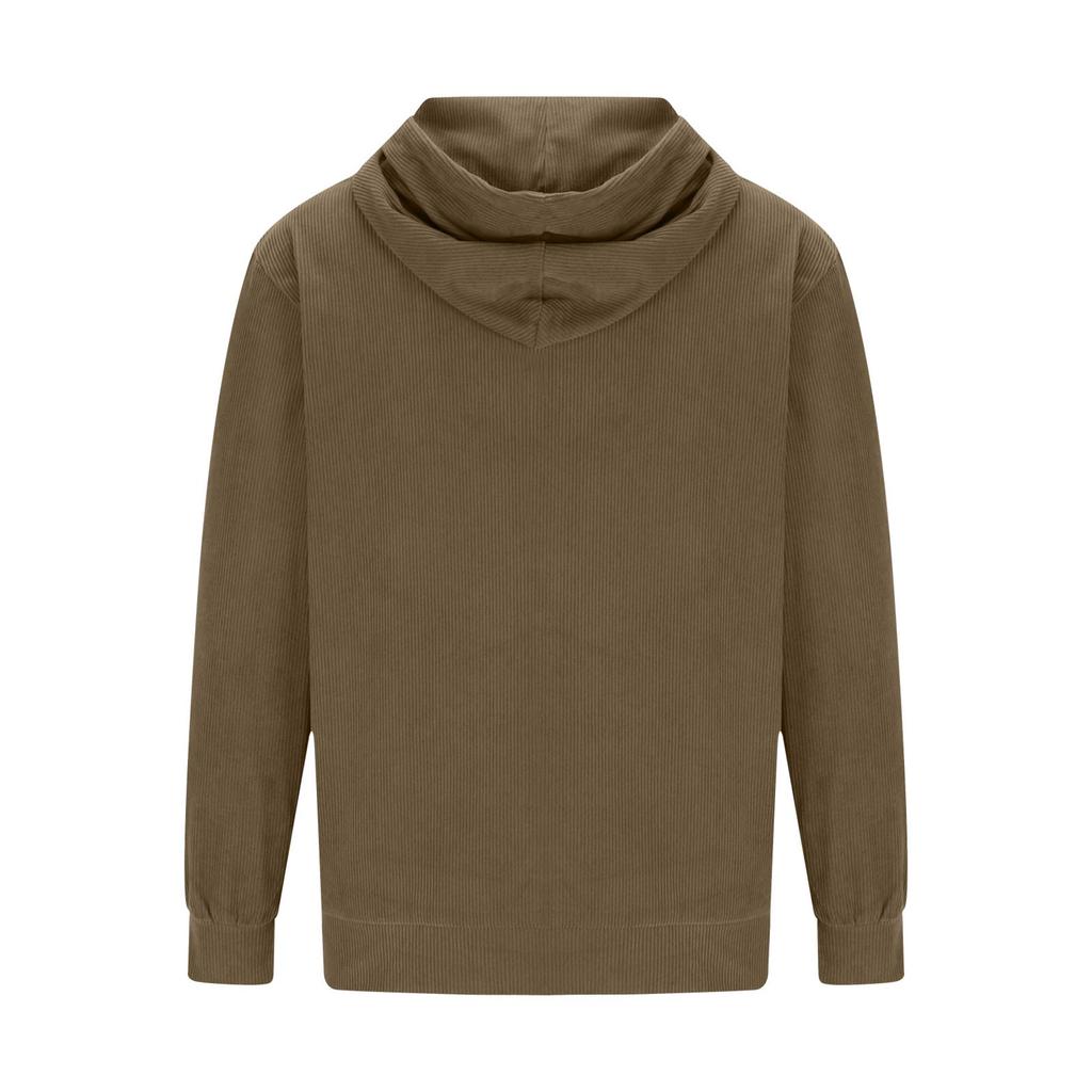 Mens Hoodies Long Sleeve Casual Corduroy Drawstring Sweatshirt With Pocket Lightweight Fall Stylish Tops