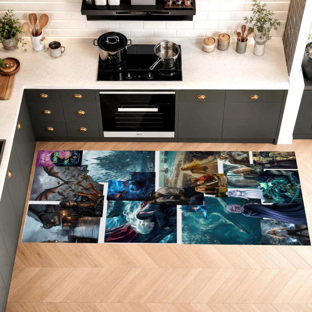 Gothic Style Kitchen Floor Mat Nonslip Washable Soft Carpet Doormat Suitable For Bedroom Living Room Kitchen And Bathroom Home Decor