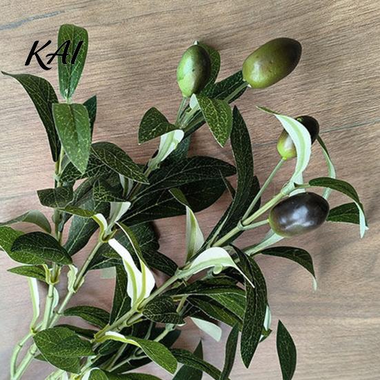 Flexible Bendable Branch Stems Faux Olive Branches for Vase, Artificial Tree Branches, DIY Fake Floral Arrangement Supplies Plants, Realistic Greenery