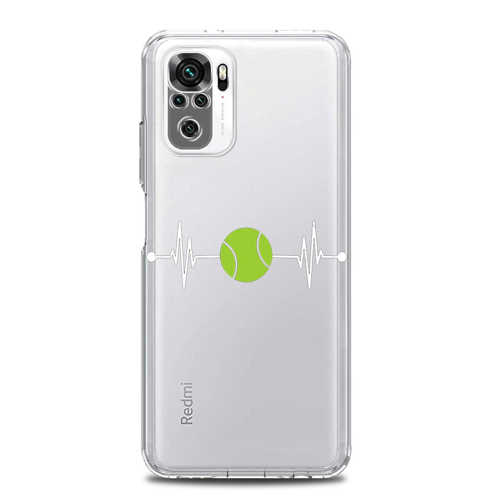 Чехол для телефона для Xiaomi Redmi Note 13 12 5G 9S 9 8 10 11 Pro Plus 4G 9T 13C 12C 10C 9C 9A 7 Pro Прозрачный чехол Теннисный мяч Спорт