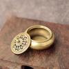 Desktop Ornaments Home Decoration Retro Brass Censer Hollow Lotus Incense Burner Mini Qilin Head
