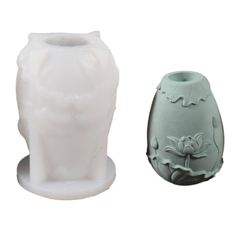 Flower Vase Planter Mold High Temperature Resistant Silicone Mould for Home Decoration Crafting Jewelry Accessories