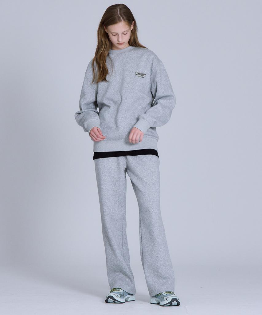 BASIC HOUSE Uni Brushed Terry Straight Fit Pants (3 Colors) Lapt7102