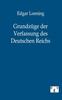 Книга Grundzuge Der Verfassung Des Deutschen Reichs