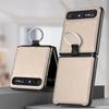 Чехол-держатель с кольцом для пальца из кожи для Samsung Galaxy Z Flip 2 7 flip7 Flip2 flip6 Flip 6 5 4 3 Flip3 Flip5 Flip4 5G Fundas