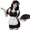 Сексуальный косплей горничной Наряд горничной Китайское платье С открытой грудью Эротическое искушение Экстремальное нижнее белье Моэ Рюши Милый цельный мини-костюм Хэллоуин Один размер
