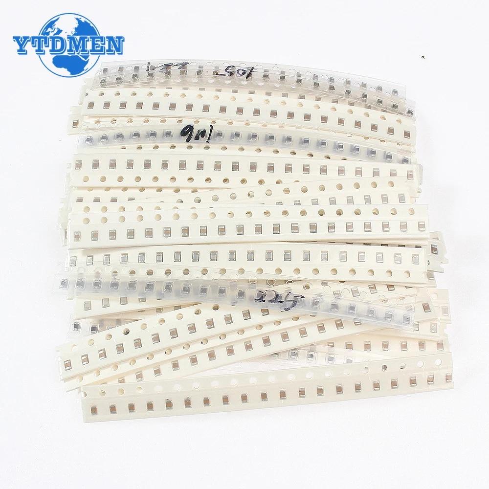 720 шт. конденсатор SMD 0603 0805 1206 36 значений, комплект конденсаторов в ассортименте 1 пФ ~ 10 мкФ 10PF 30PF 47PF 330PF 4,7NF 10NF 68NF 100NF