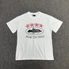 Unisex Oversized Streetwear Tee With Retro Geometric Print Cotton T-Shirt Men Women