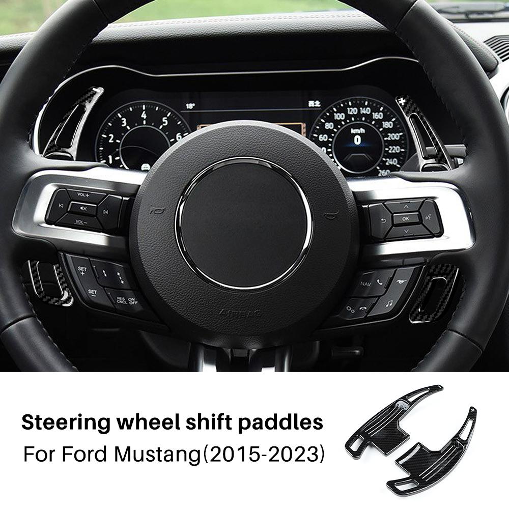 Interior Moulding Trim for Ford Mustang 2015-2023 Gear Shift Panel Cover ABS Carbon Fiber Style
