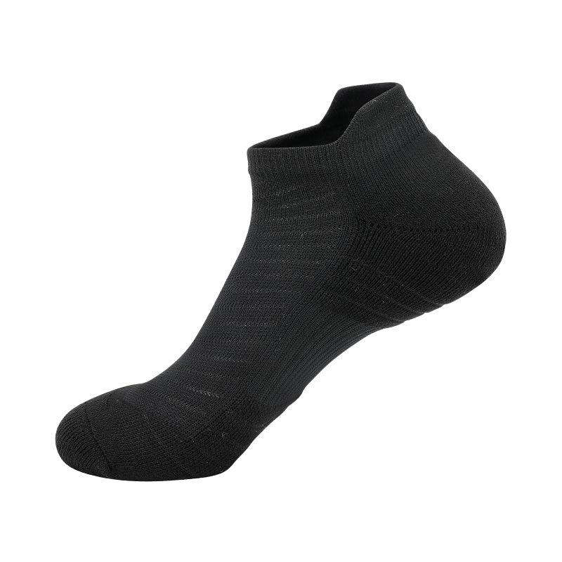 Low-Top Men'S Non-Slip Professional Running Sports Socks, Thick Towel Bottom Short Tube Running Socks, Badminton Socks