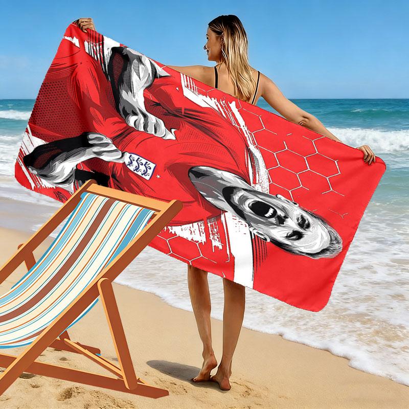 Harry Kane Vibes Beach Towel, Large Soft Quick Dry Towel for Beach Camping Swimming