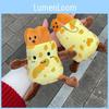 Cute Fritters Pancake Plush Toy Key Chain Creative Food Doll Removable Doll
