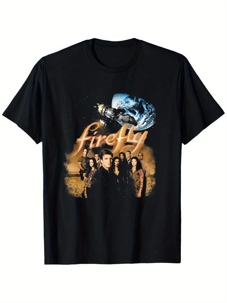 Unisexs Retro Pattern Sci Fi TV Series Tshirt Summer New Cotton Unisex Casual Fashion Tshirt
