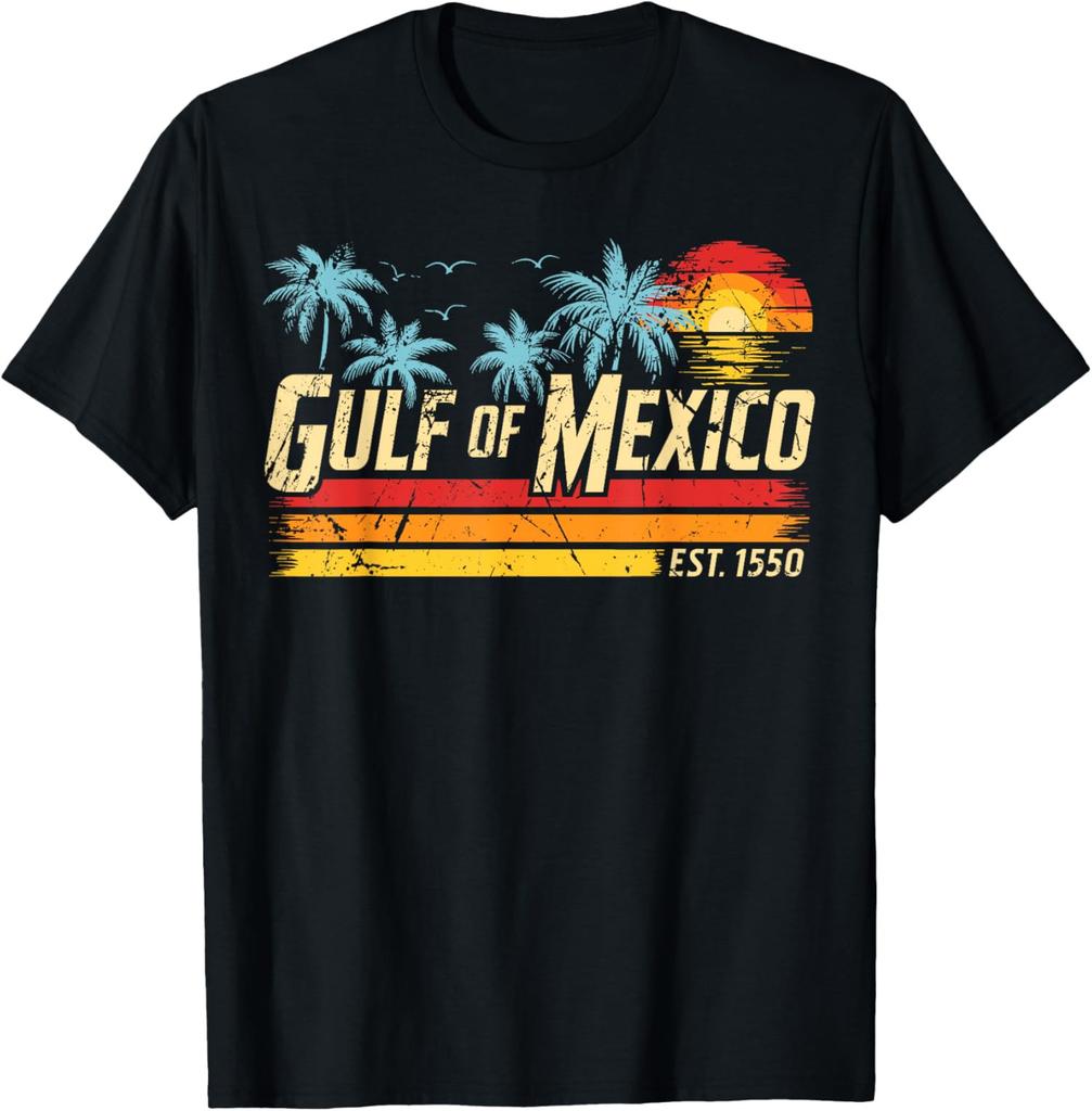 Gulf of Mexico Forever Retro Vintage Cute Beach Unisex T-Shirt