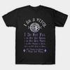 Men Black Print T-shirt Super Large TShirt Wiccan Pagan Witch T Shirt I Am a Witch Misconcept No-Cut Transfer Paper Print Cotton Tshirt