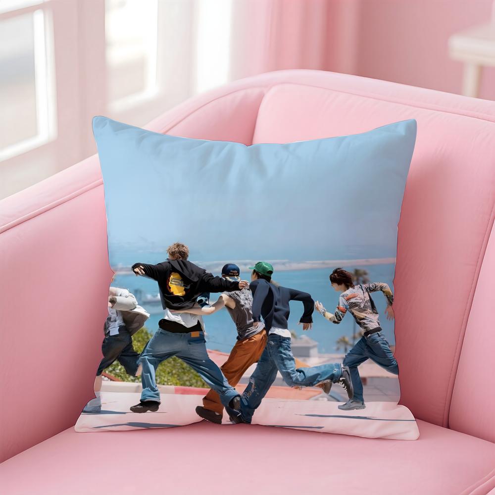 Korean Handsome Boy Group CCortis Cushion Cover Pillow Case Soft Skin Friendly Fabric Concealed Zipper
